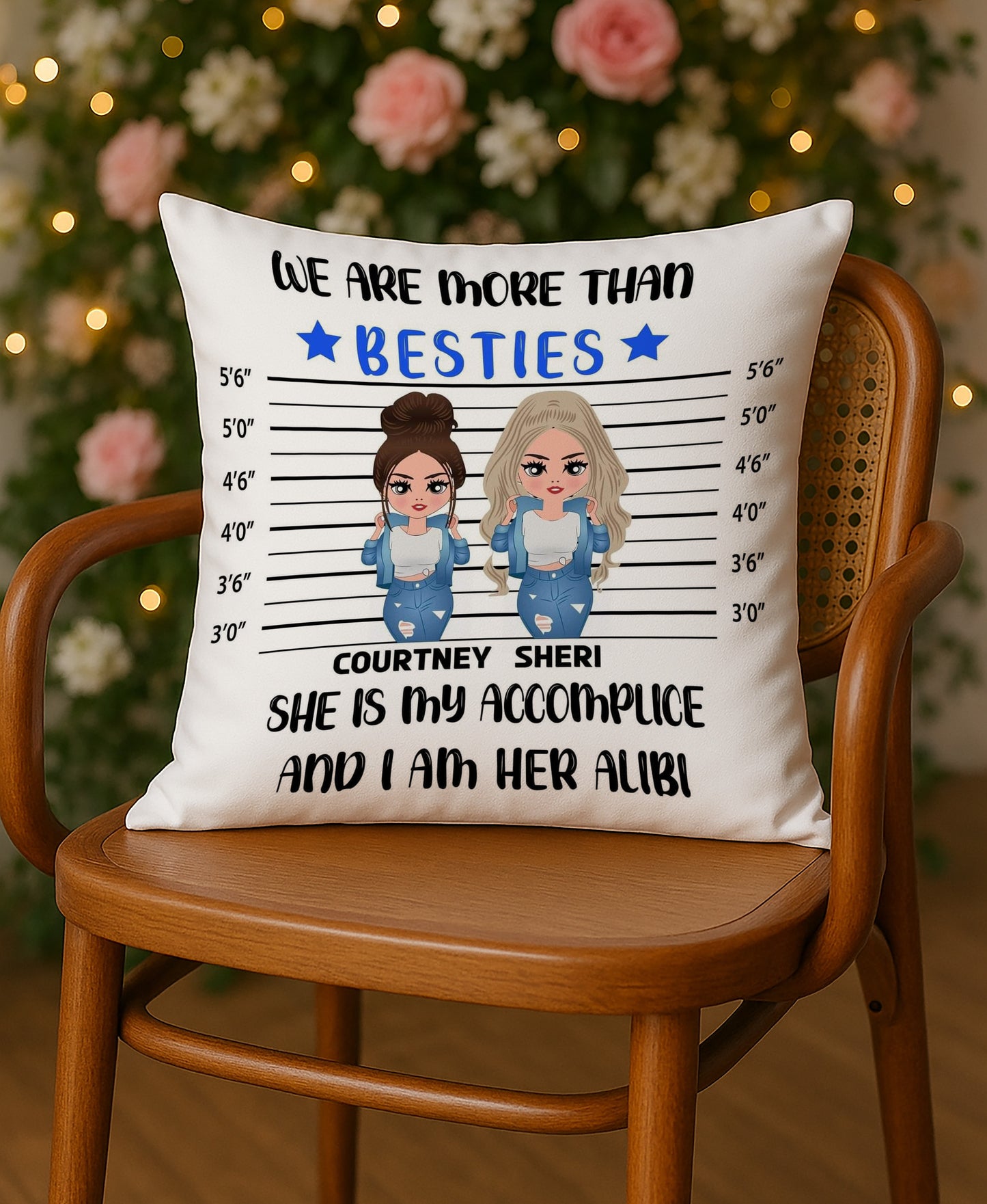 We are more than bestie Design Cushion (12x12 inches) Pack of 1