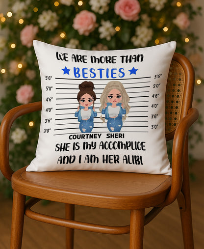 We are more than bestie Design Cushion (12x12 inches) Pack of 1