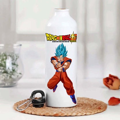 Goku Printed Aluminum Sipper Water Bottle 750 ml For Gym, Yoga, Kids, Boys, Girls, Brother, Sister, Babies, Baby, Workout, Adults
