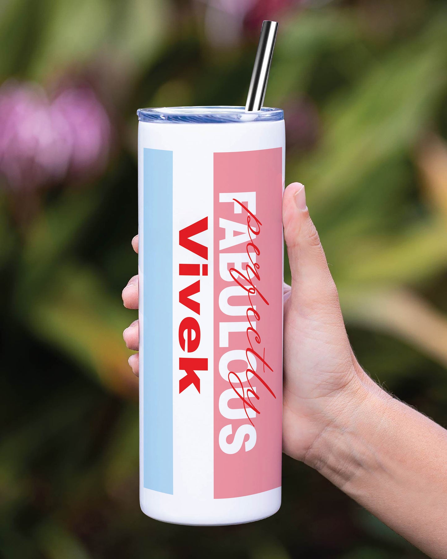 Customized Tumbler Bottle 750 ml with Lid Leak Proof Travel Tumbler with Straw