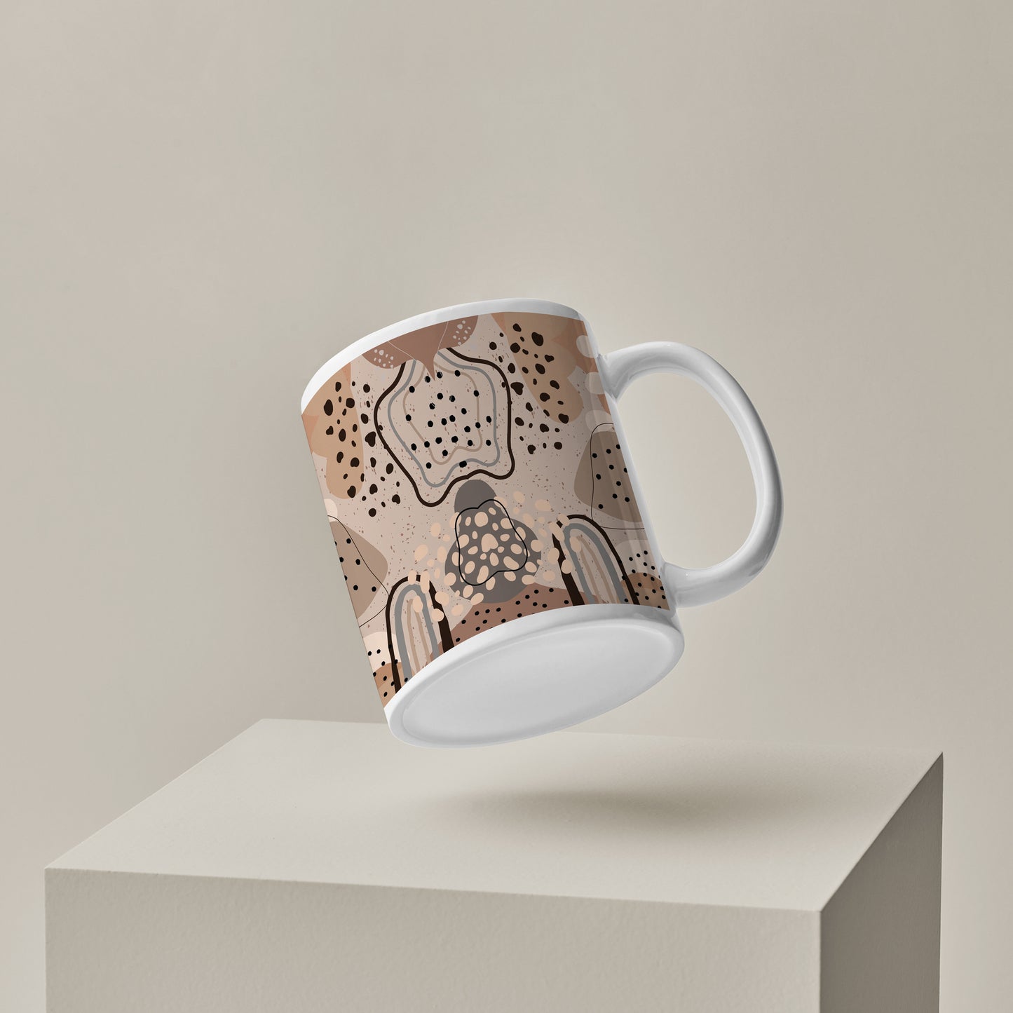Abstract drawing pattern design pattern White 330 ml Coffee Mug