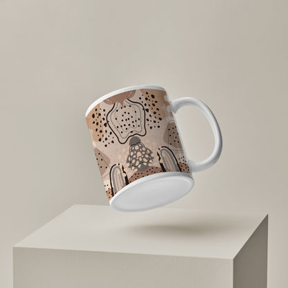 Abstract drawing pattern design pattern White 330 ml Coffee Mug