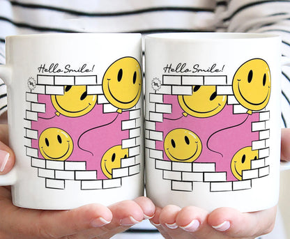 Smile design White 330 ml Coffee Mug