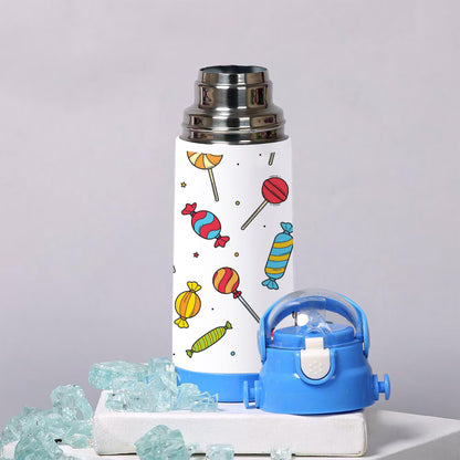 Sweet candy doodles seamless pattern 500ml kids Bottle