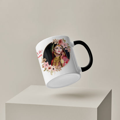 Best Couple Customized Add Two Photos Black Handle 330 ml Coffee Mug
