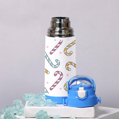 Hand drawn colorful candy Stick pattern 500ml kids Bottle