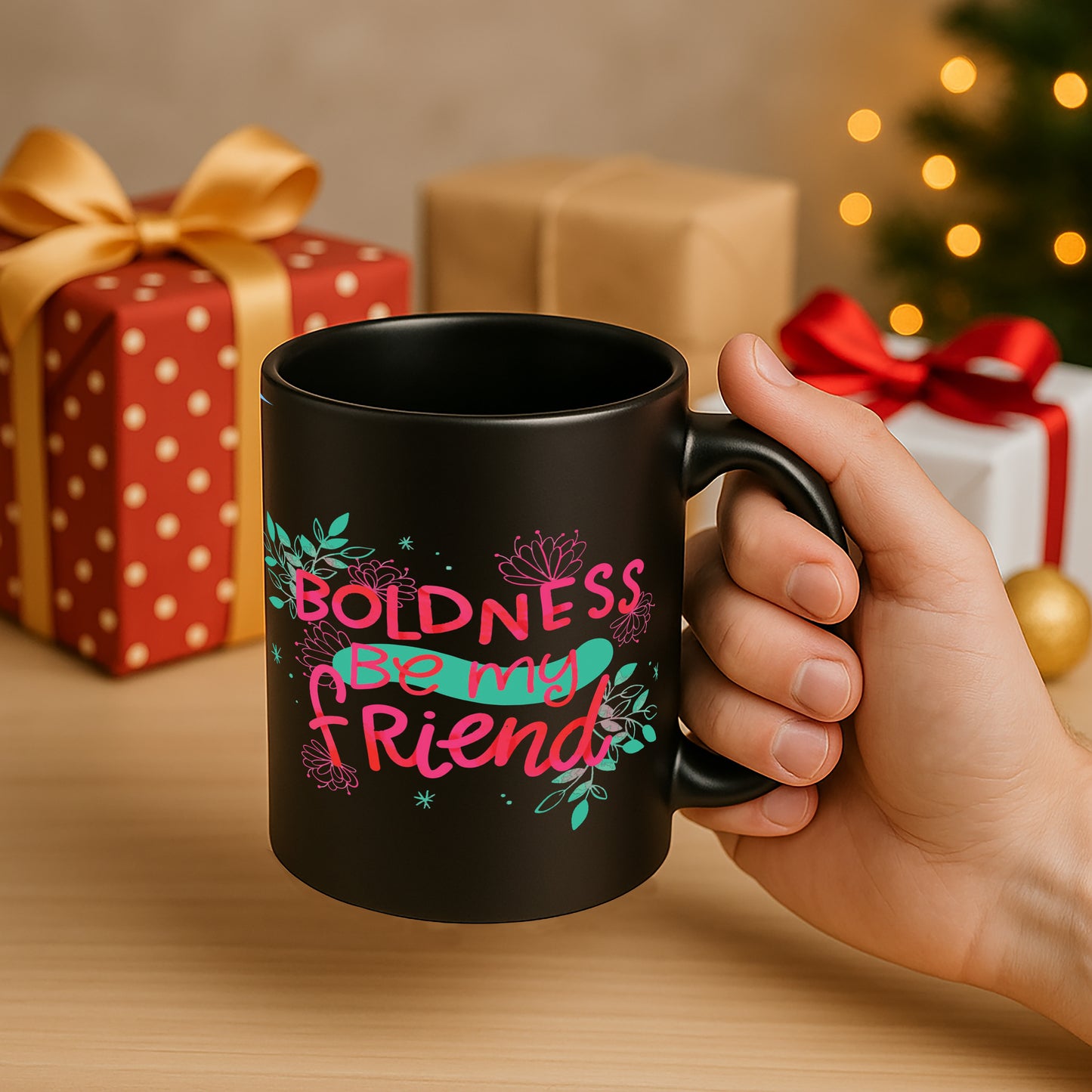 Boldness Be My friend 330 ml Black Coffee Mug (Pack of 1)
