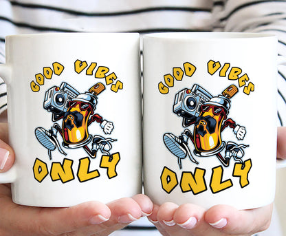 Good vibes only design White 330 ml Coffee Mug
