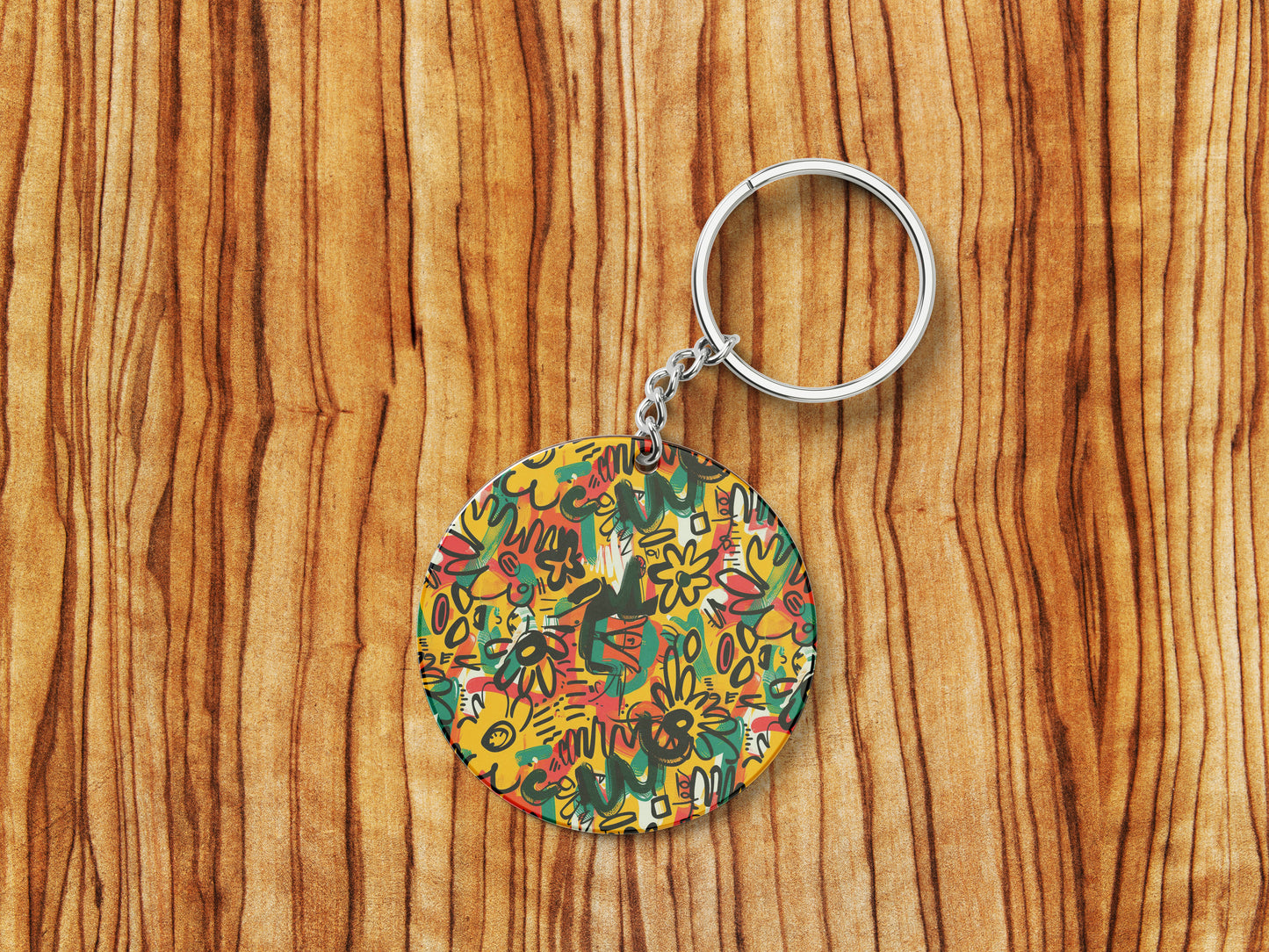 Colorful painting Design Mug and Keychain Combo 330 ml Coffee Mug