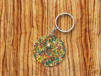 Colorful painting Design Mug and Keychain Combo 330 ml Coffee Mug