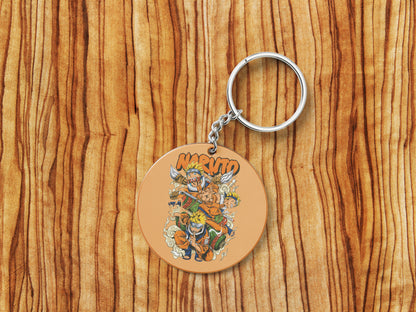 Naruto illustration design Mug and Keychain Combo 330 ml Coffee Mug