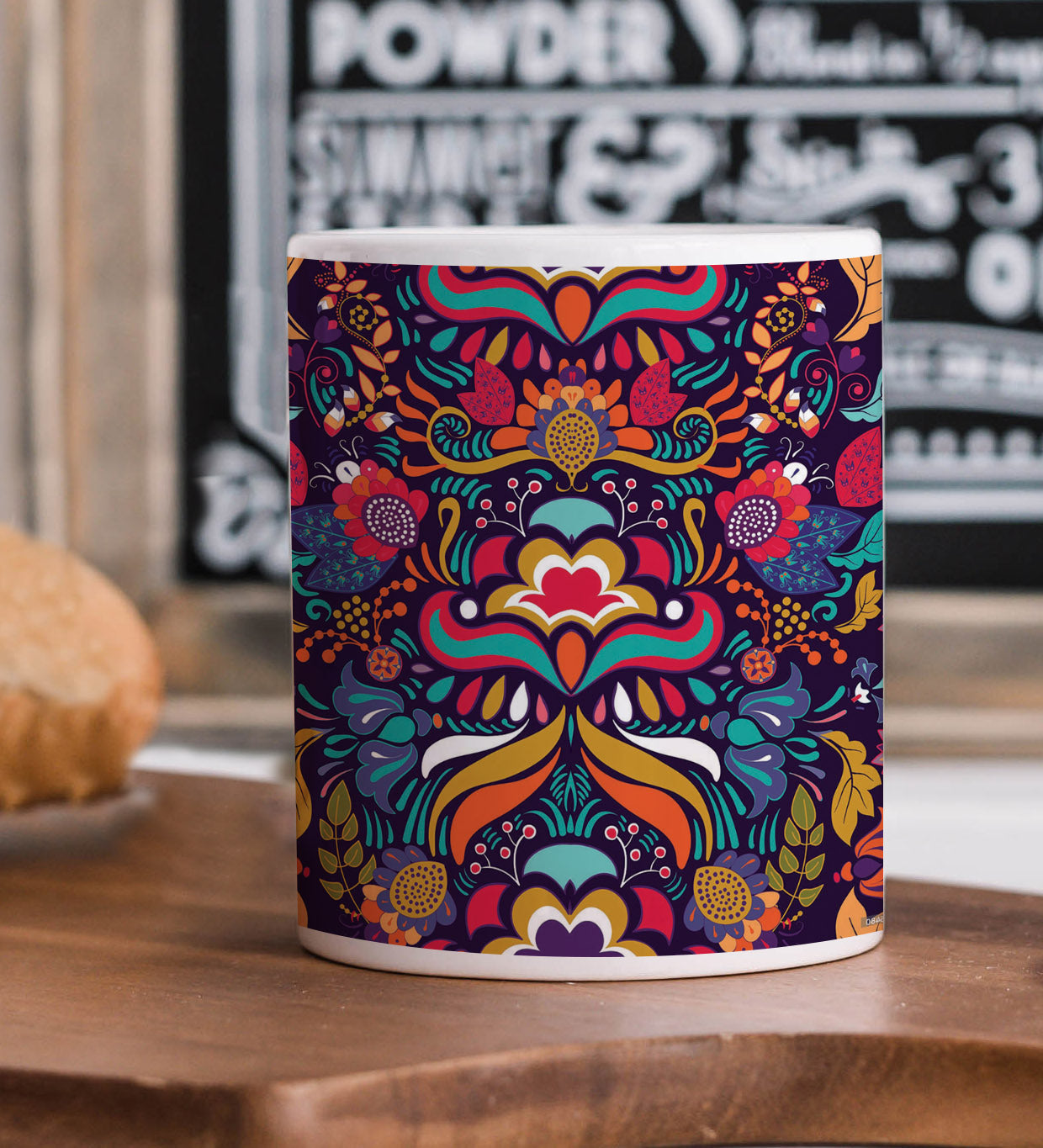 Abstract seamless ornamental pattern Mug and Coaster 330 ml Coffee Mug