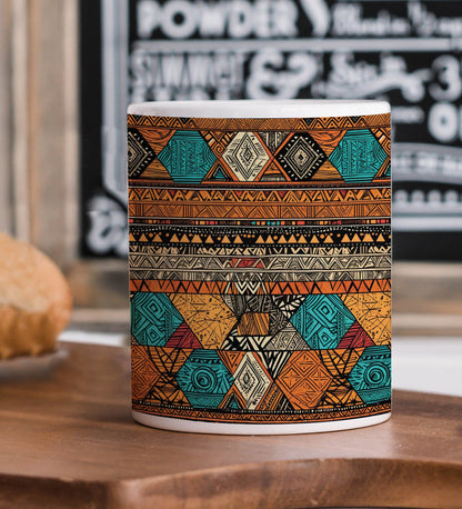 Greenwood Artistic Patterns Combo Mugs and Coaster(Set of 2 Mugs and 2 coasters) 330 ml Coffee Mug