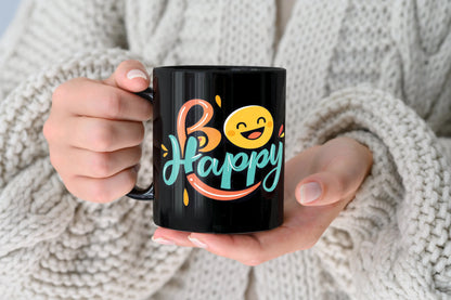 Be happy Full Black 330 ml Coffee Mug
