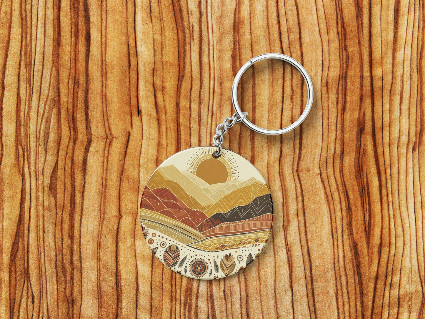 Abstract Art Mug and Keychain Combo 330 ml Coffee Mug