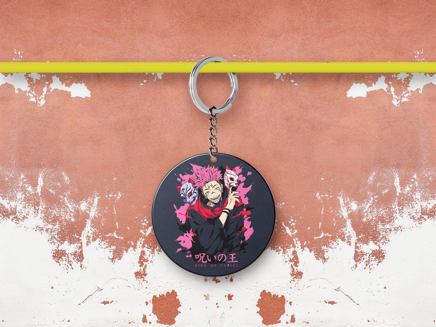 Sukuna king of curses illustration design Mug and Keychain Combo 330 ml Coffee Mug