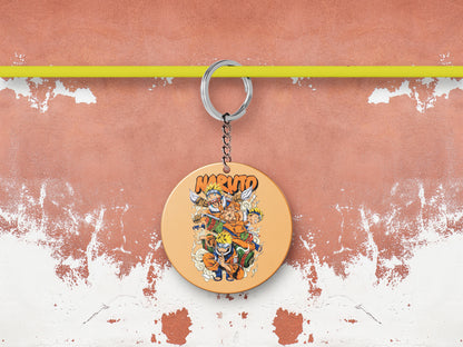 Naruto illustration design Mug and Keychain Combo 330 ml Coffee Mug