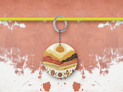 Abstract Art Mug and Keychain Combo 330 ml Coffee Mug