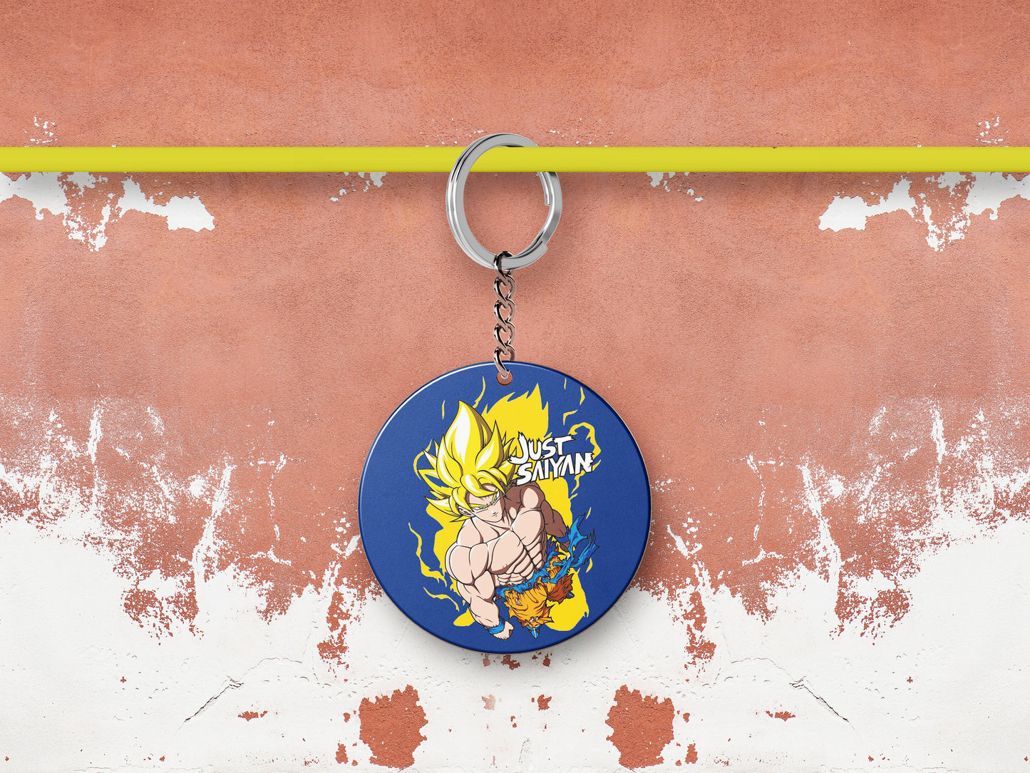 Goku super saiyan design Mug and Keychain Combo 330 ml Coffee Mug