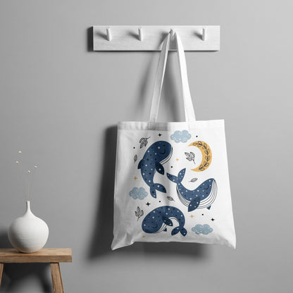Sea Life Design Tote Bag (14 X 16 Inches) Tote bag For Shopping, College, Travel