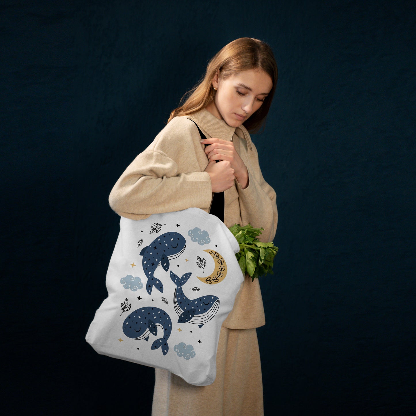 Sea Life Design Tote Bag (14 X 16 Inches) Tote bag For Shopping, College, Travel