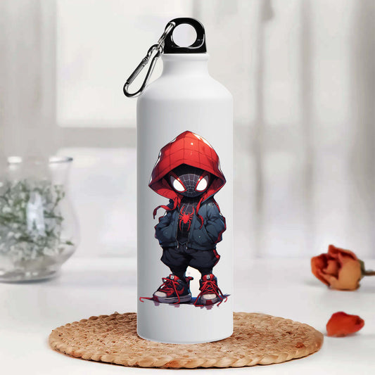 Little Spider man Printed Aluminum Sipper Water Bottle 750 ml For Gym, Yoga, Kids, Boys, Girls, Brother, Sister, Babies, Baby, Workout, Adults