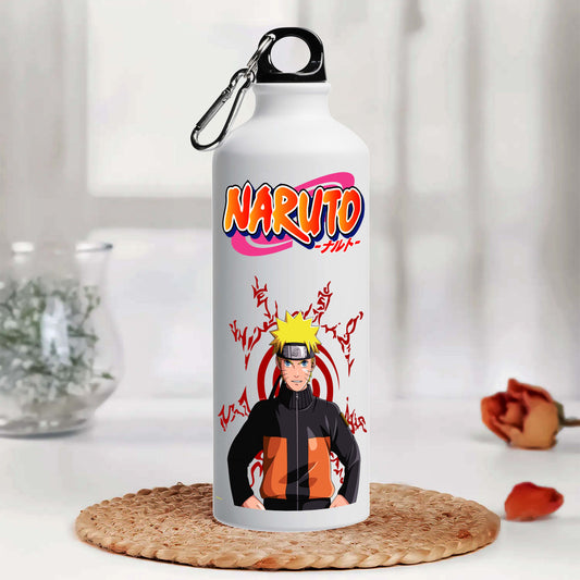 Naruto Printed Aluminum Sipper Water Bottle 750 ml For Gym, Yoga, Kids, Boys, Girls, Brother, Sister, Babies, Baby, Workout, Adults
