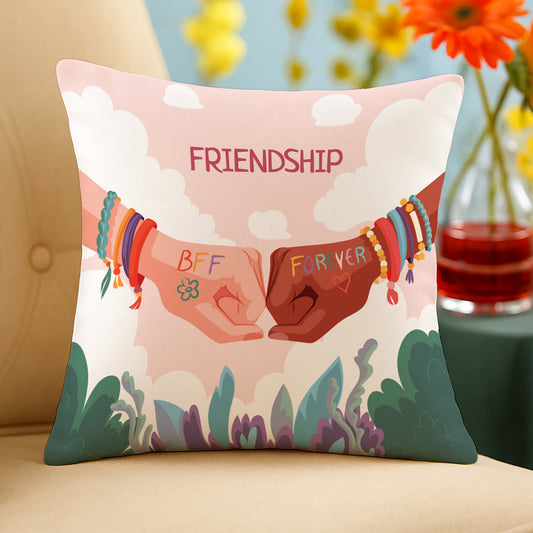 Friendship Design Cushion (12x12 inches) Pack of 1