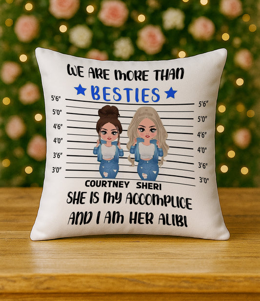 We are more than bestie Design Cushion (12x12 inches) Pack of 1