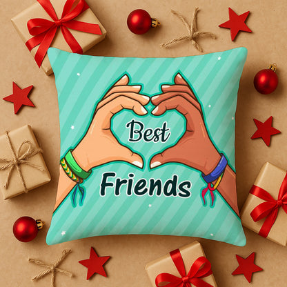 Best Friend Design Cushion (12x12 inches) Pack of 1