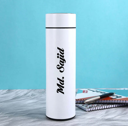 Customized Your Name white Temperature Bottle 500ml