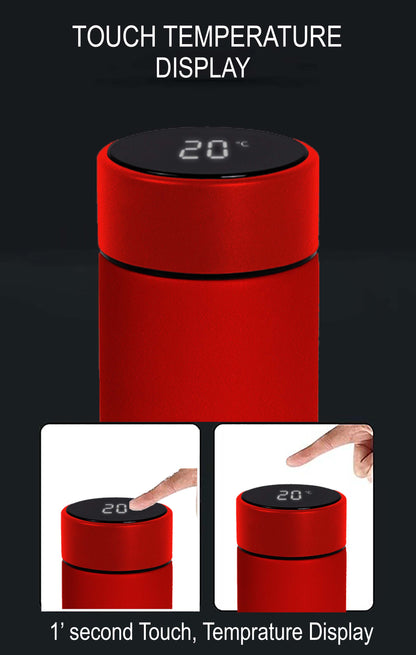 Customized Red Temperature Bottle 500ml