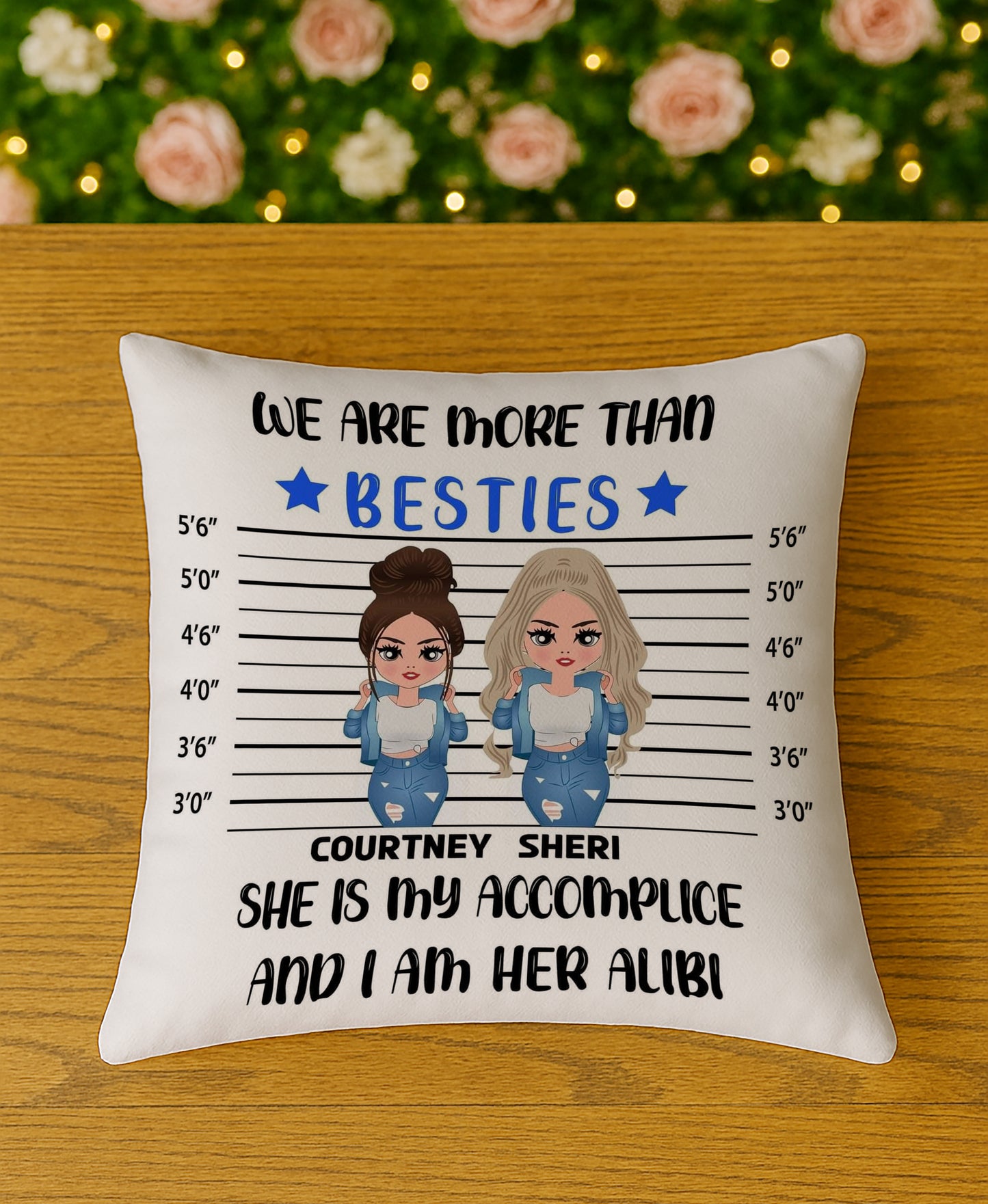 We are more than bestie Design Cushion (12x12 inches) Pack of 1