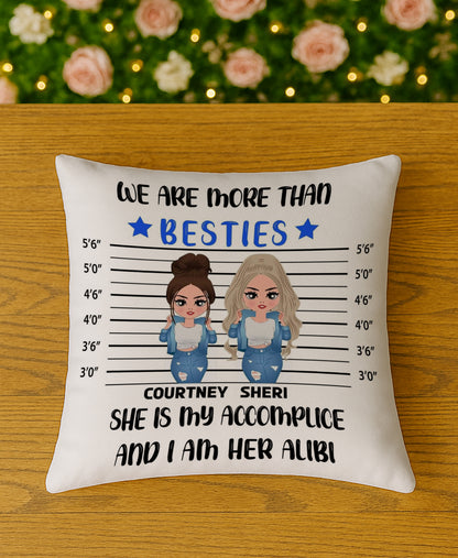 We are more than bestie Design Cushion (12x12 inches) Pack of 1