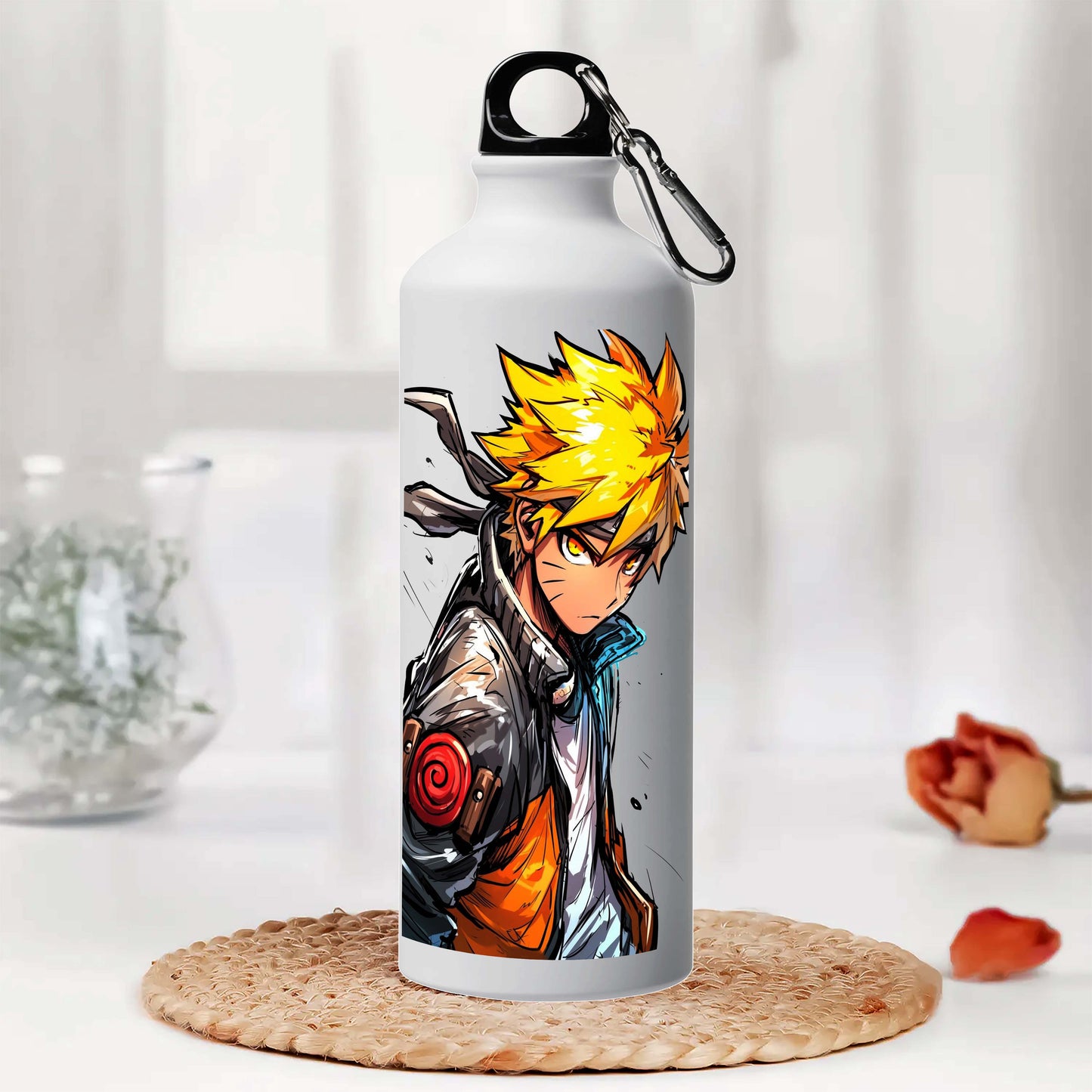 Anime 1 Printed Aluminum Sipper Water Bottle 750 ml For Gym, Yoga, Kids, Boys, Girls, Brother, Sister, Babies, Baby, Workout, Adults