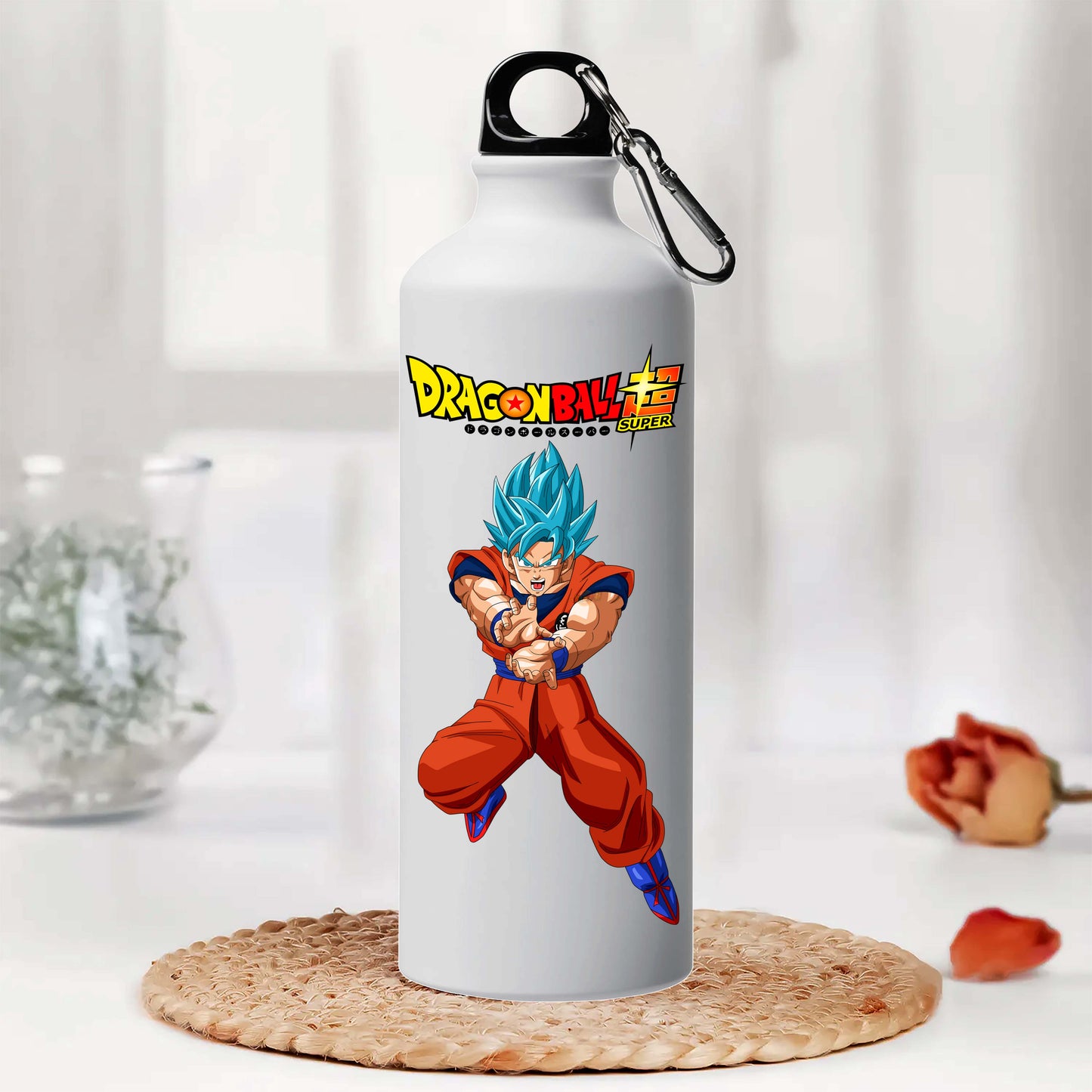 Goku Printed Aluminum Sipper Water Bottle 750 ml For Gym, Yoga, Kids, Boys, Girls, Brother, Sister, Babies, Baby, Workout, Adults