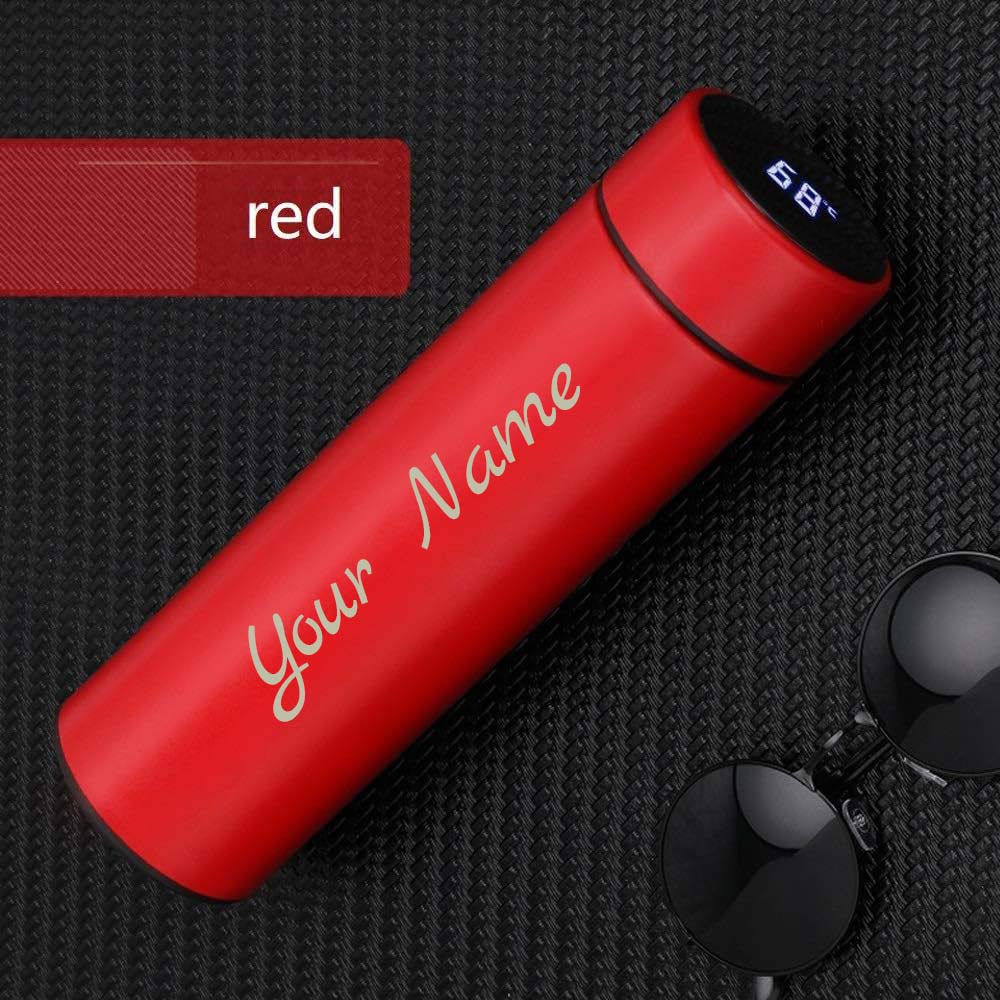 Customized Your Name Red Temperature Bottle 500ml