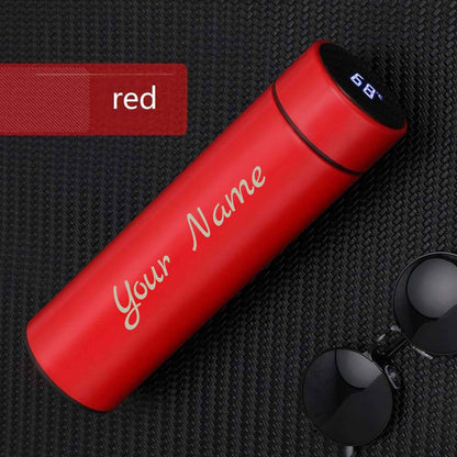 Customized Your Name Red Temperature Bottle 500ml