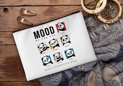 Mood Printed Design Tote Bag with Pouch Bag (14 X 16 Inches) For Shopping, College, Travel