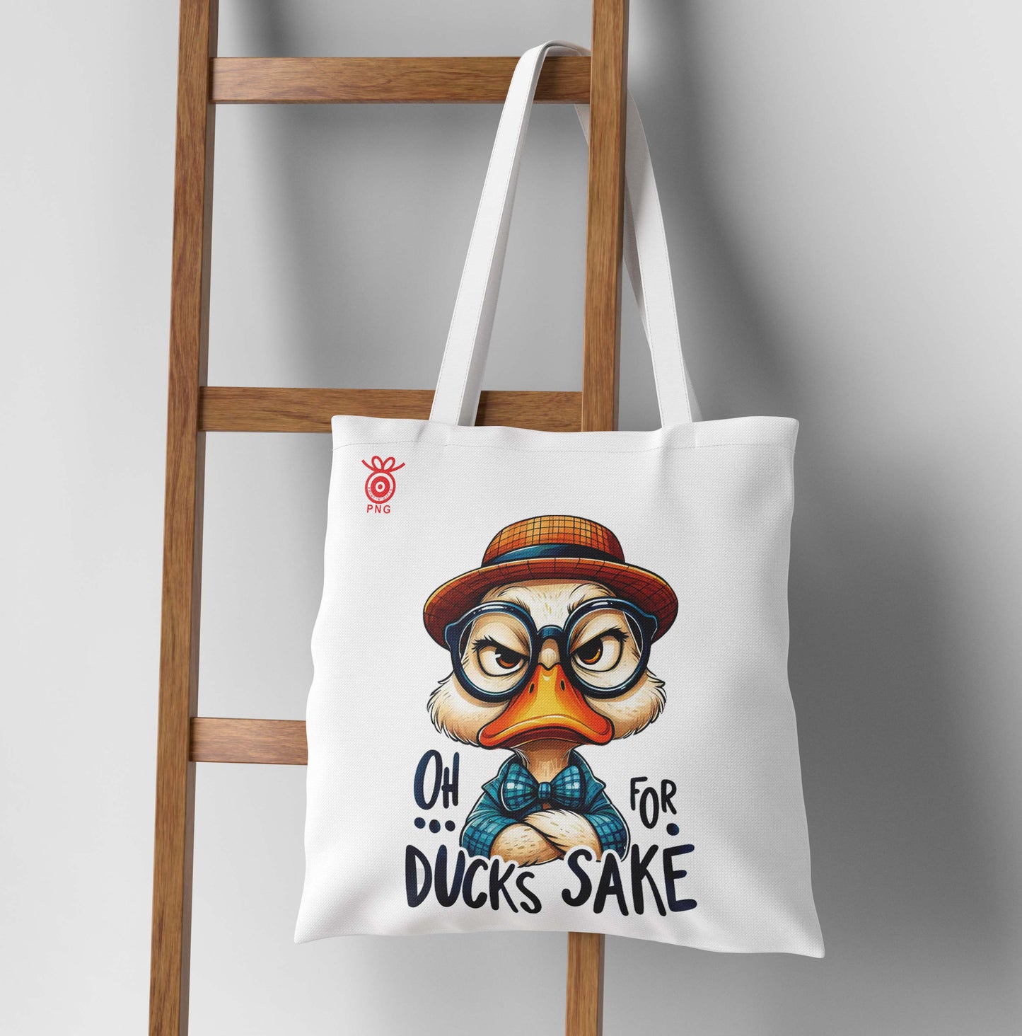 Duck sake Design Tote Bag (14 X 16 Inches) Tote bag For Shopping, College, Travel
