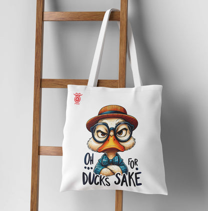 Duck sake Design Tote Bag (14 X 16 Inches) Tote bag For Shopping, College, Travel