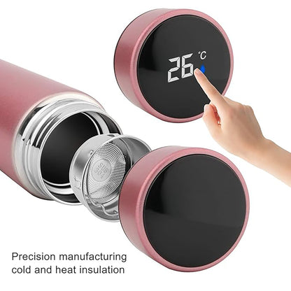 Personalized pink Temperature Bottle 500ml