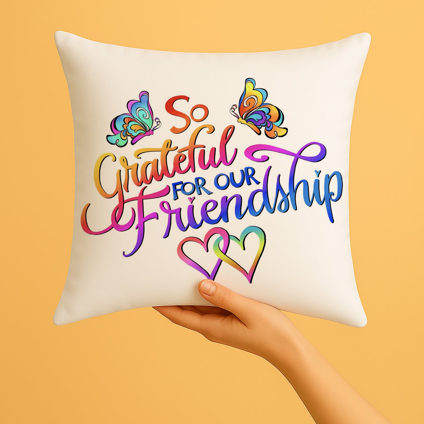 So Grateful Design Cushion (12x12 inches) Pack of 1