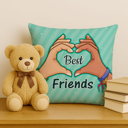 Best Friend Design Cushion (12x12 inches) Pack of 1